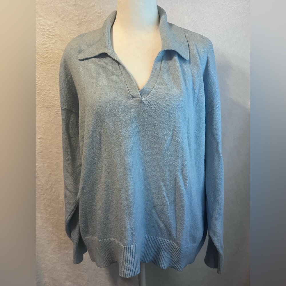 Old Navy Blue V-Neck Sweater Size XL